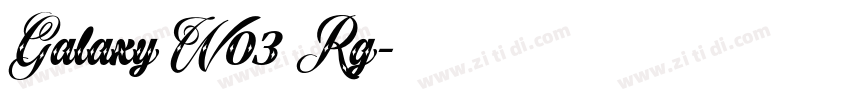 Galaxy W03 Rg字体转换
